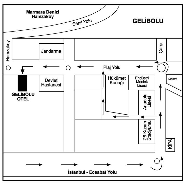 Gelibolu Hotel Ngoại thất bức ảnh